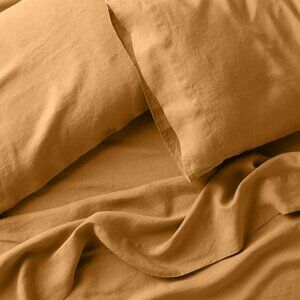 Crate and Barrel Linen King Sham Hemp